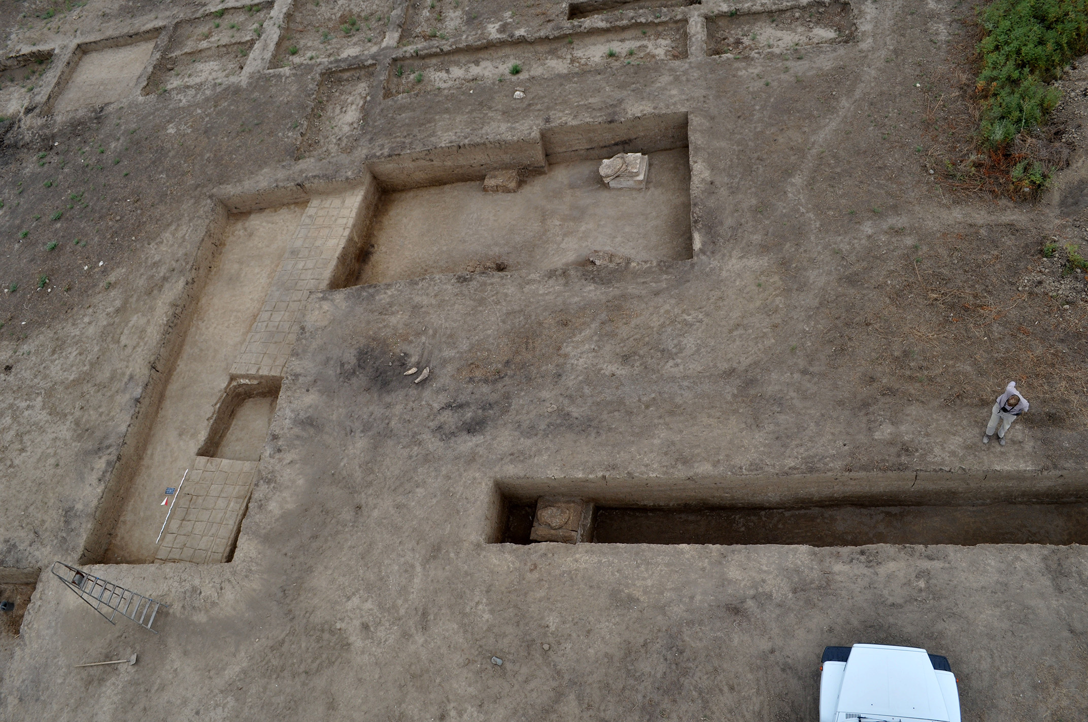 Photo der Grabungsstätte