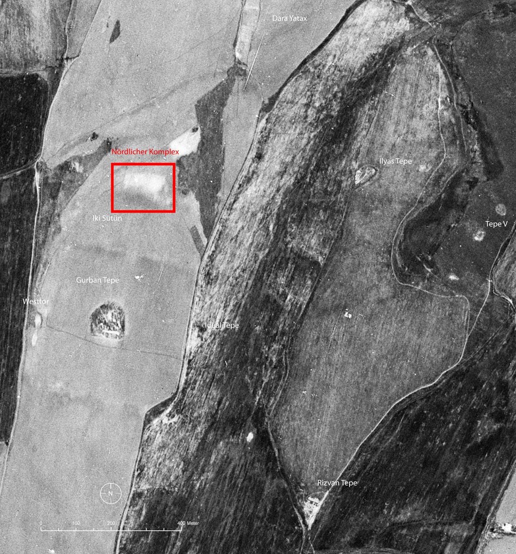 Luftbild der Grabungsstelle