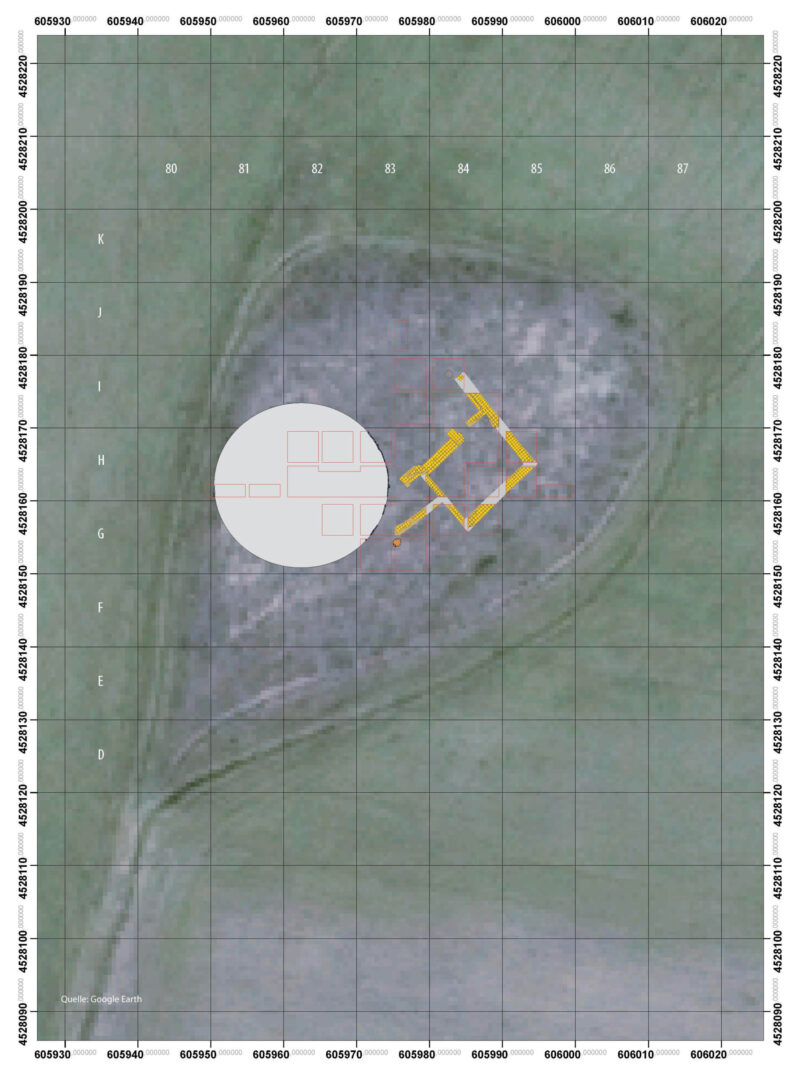 Topographische Aufnahme des Ilyas Tepe (Plan: M. Gütte)