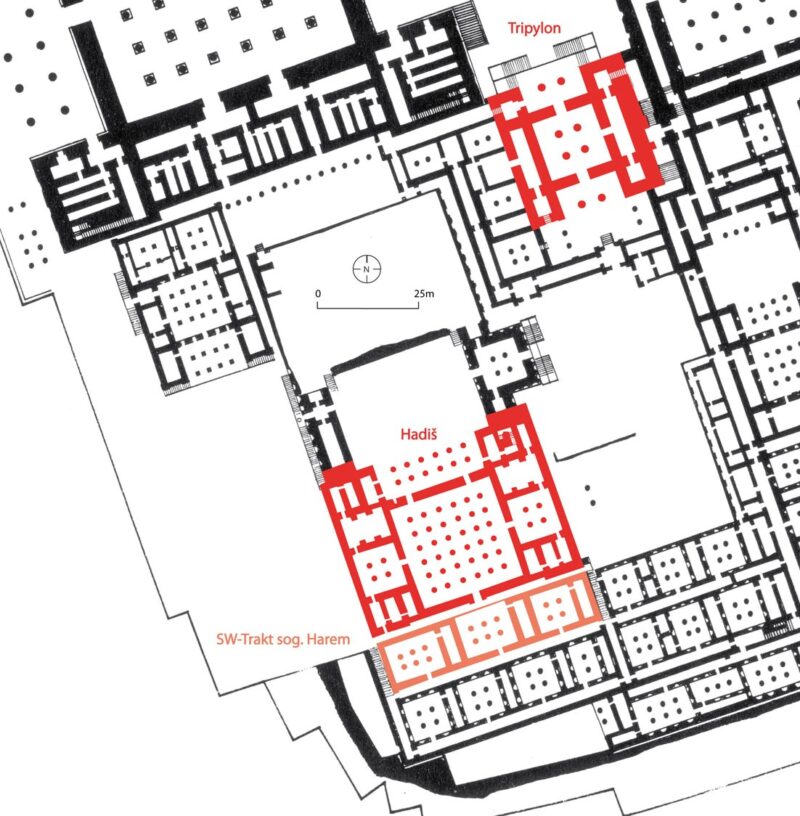Persepolis, Palastterrasse (Plan: M. Gütte)
